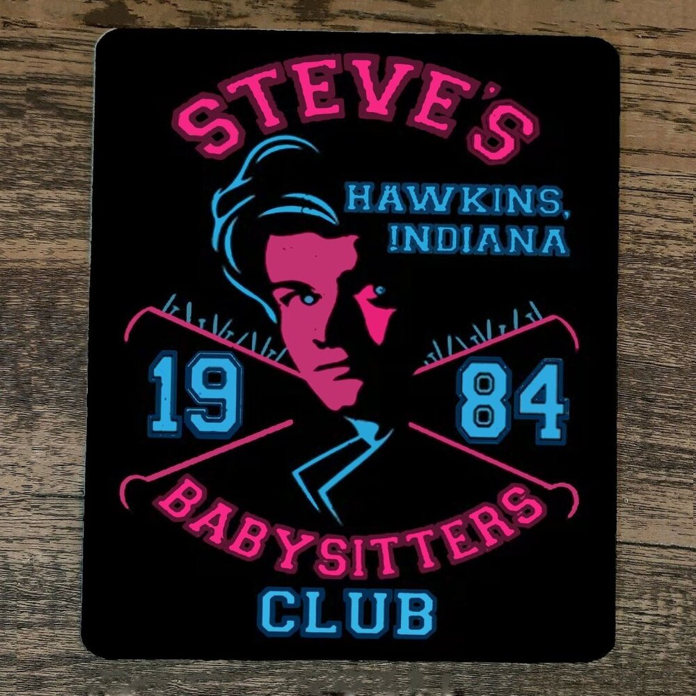 Mouse Pad Steves Babysitters‎ Club 1984 Stranger Things Hawkins Indiana
